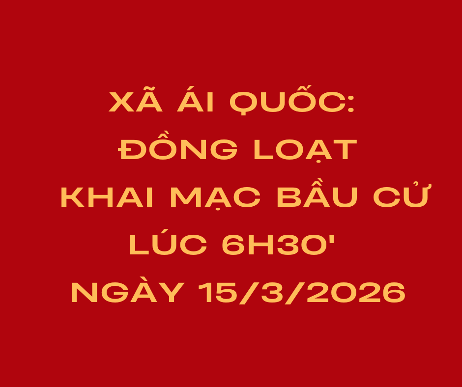 Thông báo ngày bầu cử, thời gian khai mạc ngày bầu cử