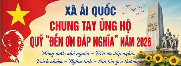 Chung tay ủng hộ quỹ Đền ơn đáp nghĩa năm 2026