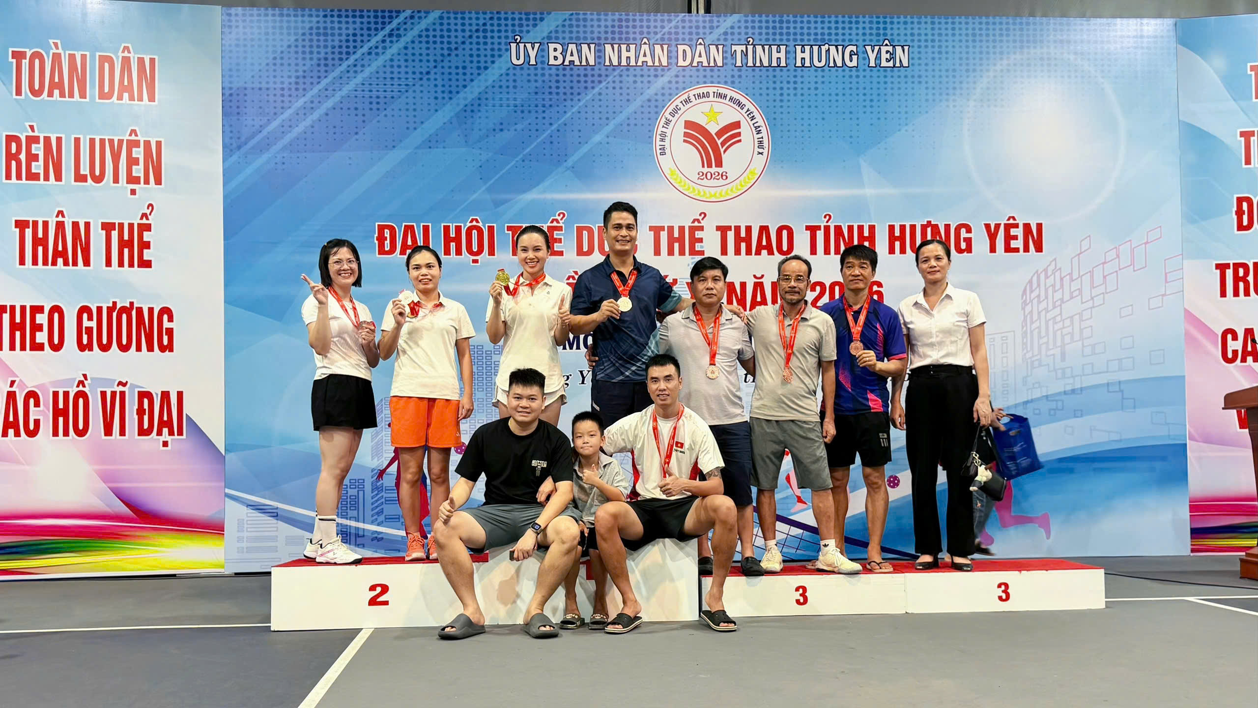 Đội tuyển Pickleball xã Ái Quốc giành 01 Huy chương Vàng, 04 Huy chương Đồng tại Đại hội Thể dục thể thao tỉnh Hưng Yên năm 2026