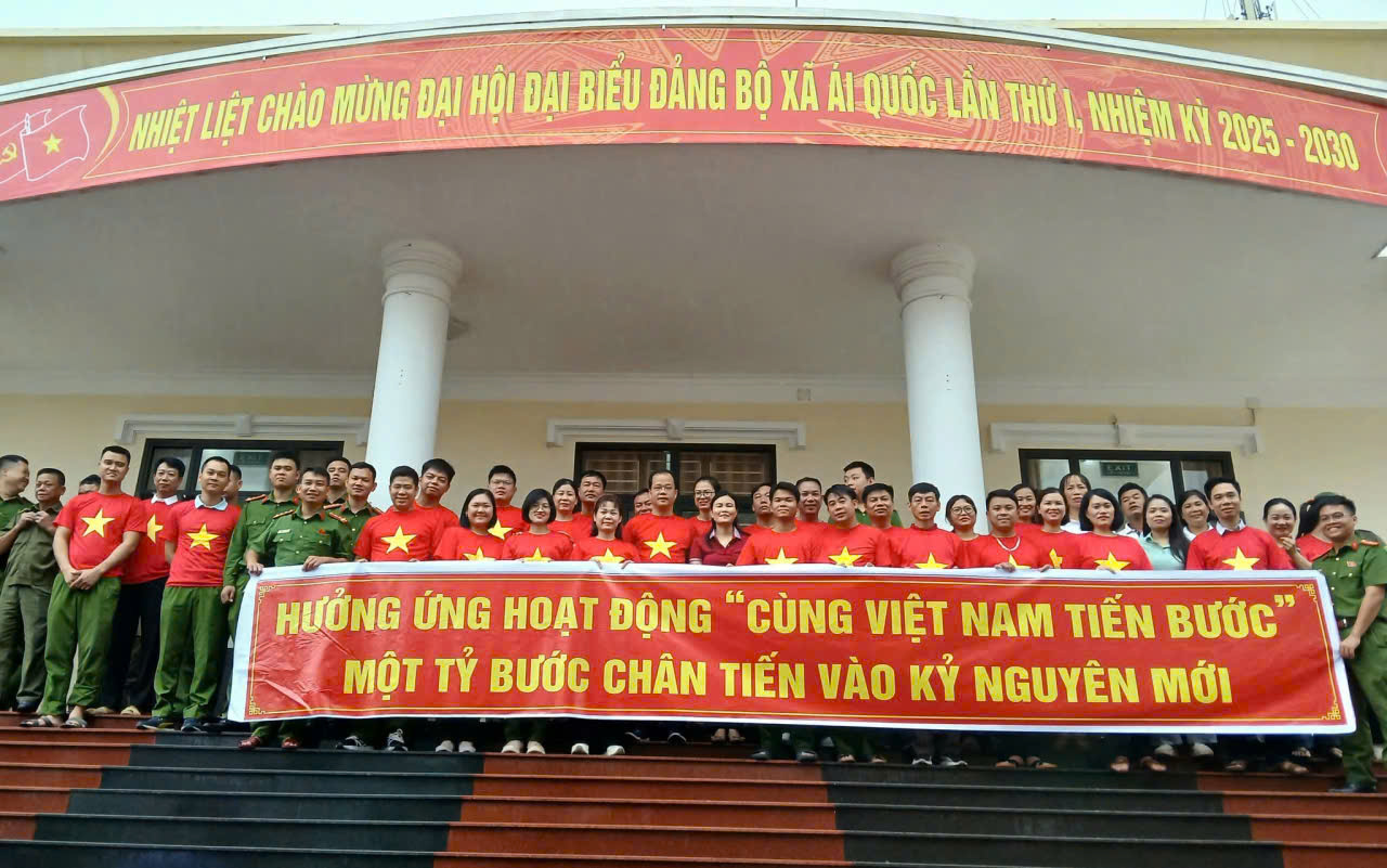 Ái Quốc: hưởng ứng các hoạt động phong trào “Cùng Việt Nam tiến bước”