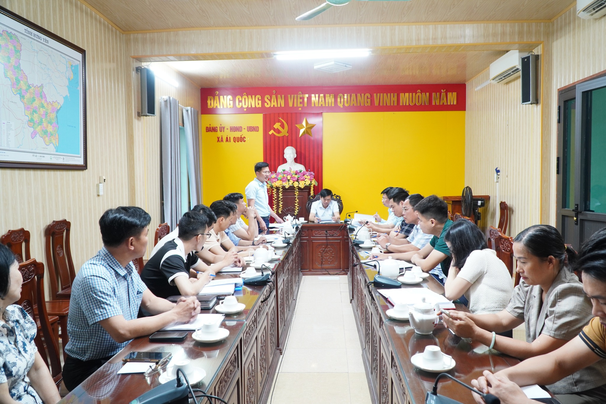 Triển khai thi công dự án Xây dựng cơ sở hạ tầng khu dân cư thôn Nam (khu vực điểm trường Mầm non Tây Giang cũ)