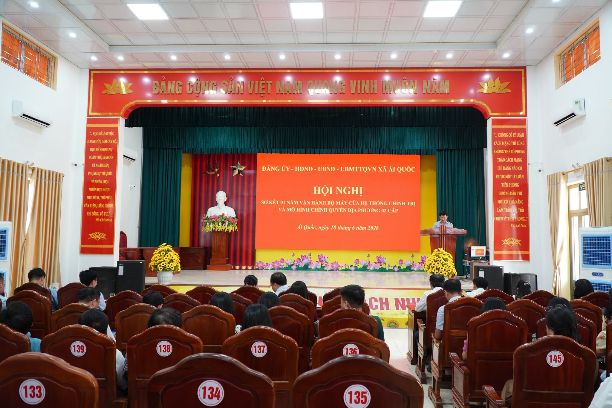XÃ ÁI QUỐC SƠ KẾT 1 NĂM THỰC HIỆN CHÍNH QUYỀN ĐỊA PHƯƠNG 2 CẤP