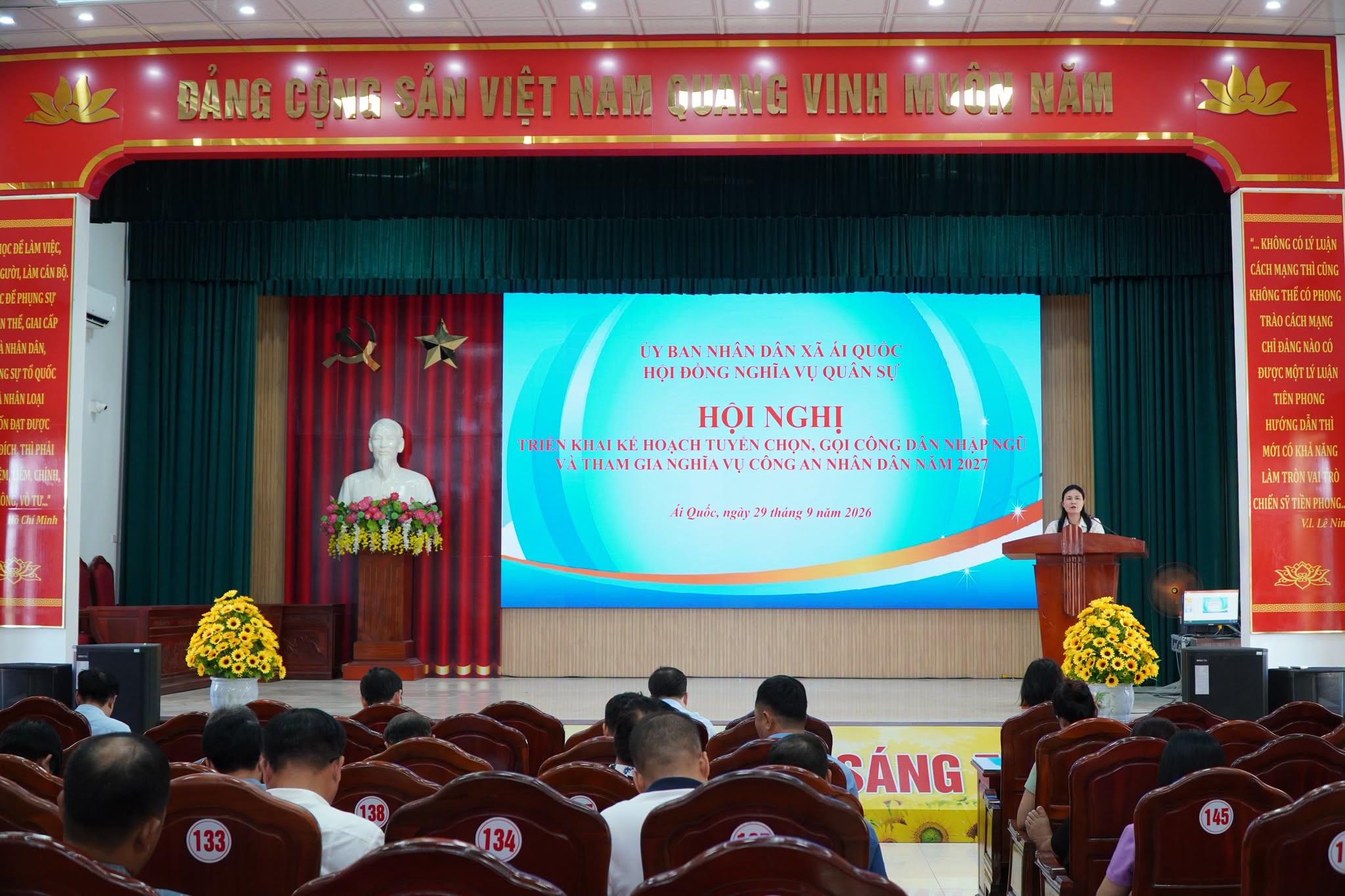 Xã Ái Quốc triển khai kế hoạch tuyển chọn, gọi công dân nhập ngũ và thực hiện nghĩa vụ tham gia Công an nhân dân năm 2027