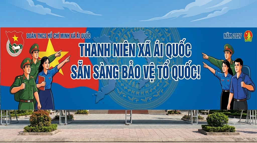 Thanh niên xã Ái Quốc sẵn sàng bảo vệ Tổ Quốc!
