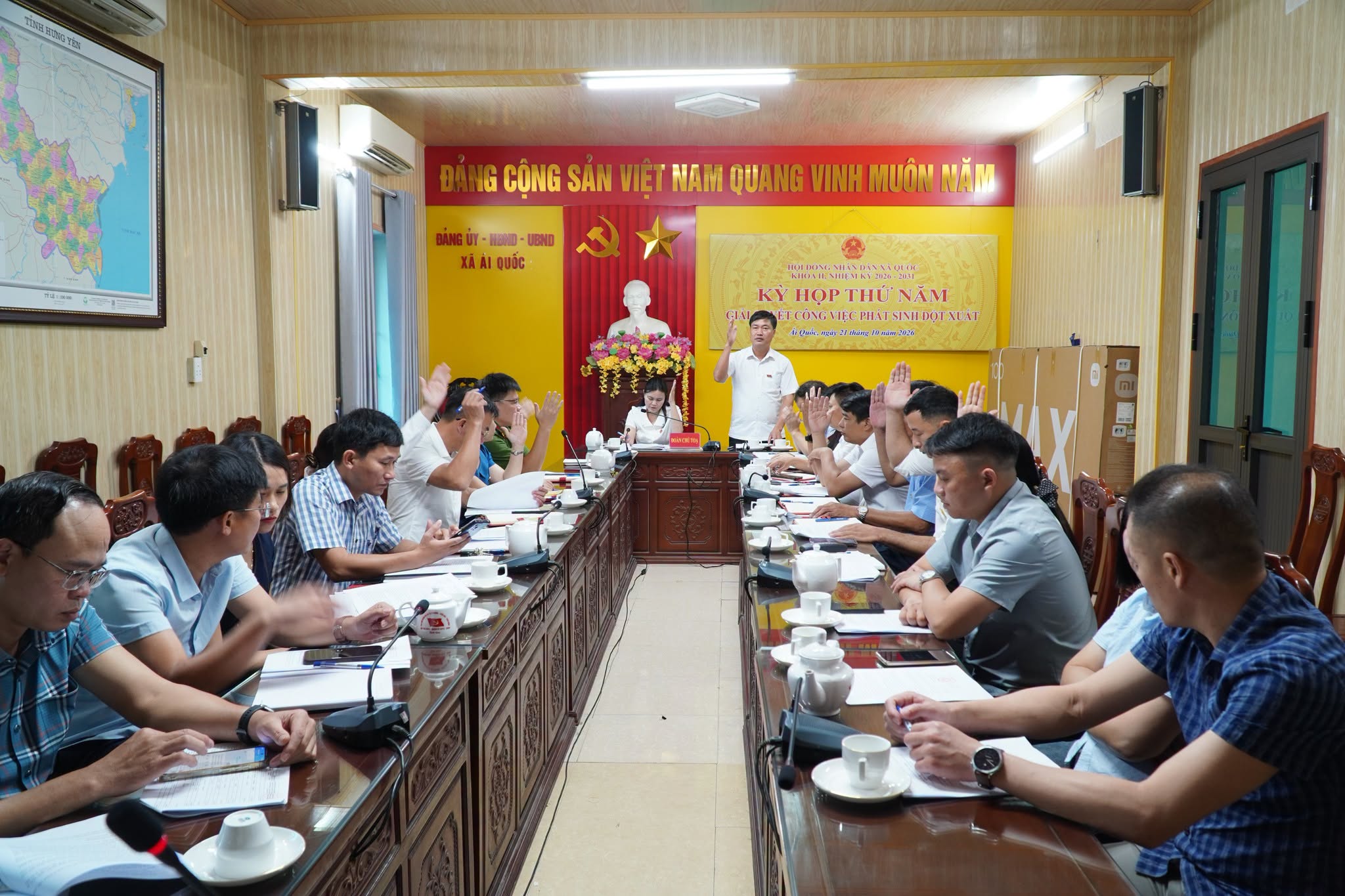 HĐND xã Ái Quốc tổ chức kỳ họp thứ Năm, khoá II, nhiệm kỳ 2026–2031